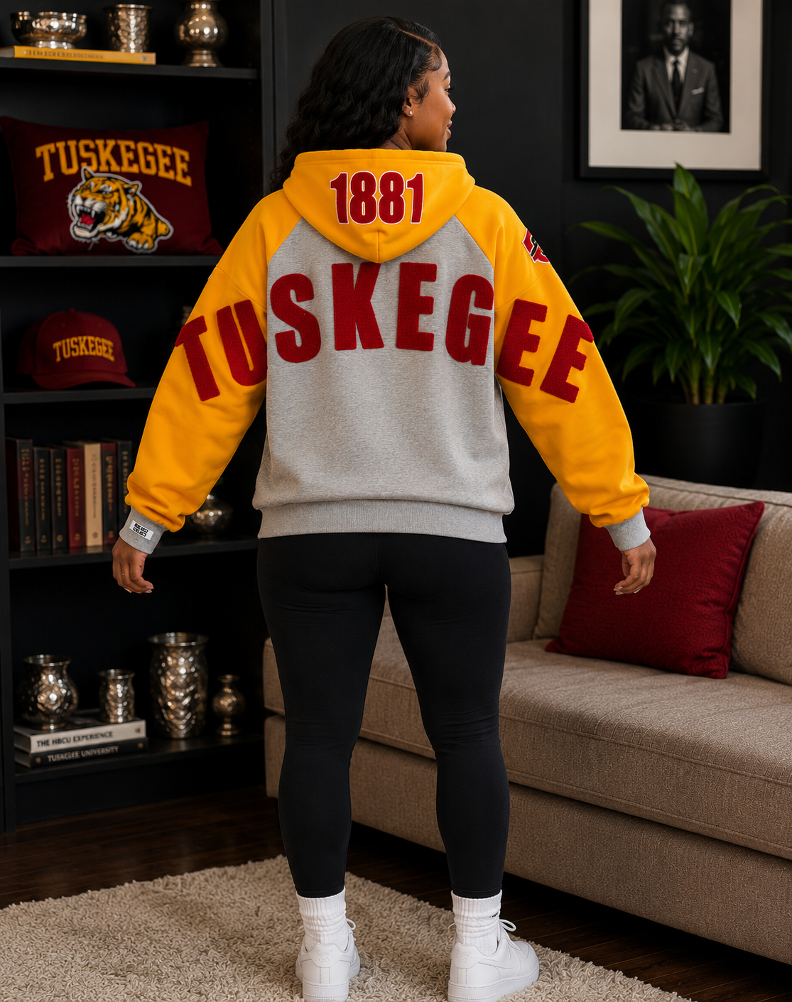 Tuskegee Back Color-Block Hoodie