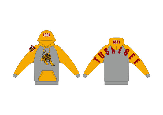 Tuskegee Back Color-Block Hoodie