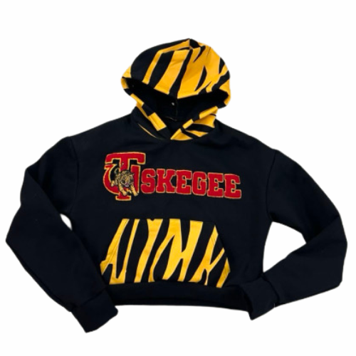 TUskegee Golden Tiger Cropped Hoodie